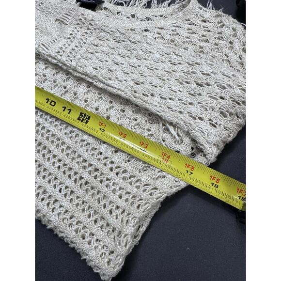 Rue21 Womens Crochet Boho Long Sleeve Top Festival Beachy Fairycore XS - Picture 9 of 9